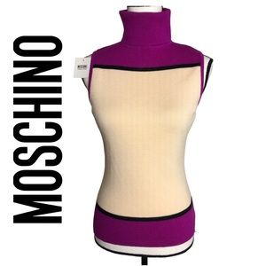 MOSCHINO Wool Turtleneck Top Sz 4